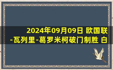 2024年09月09日 欧国联-瓦列里-葛罗米柯破门制胜 白俄罗斯1-0卢森堡